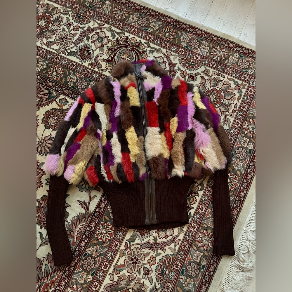 Ebené Rabbit Fur Jacket